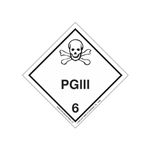 Hazardous Shipping Label - Class 6 PGIII